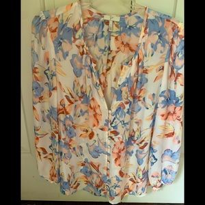 Joie long sleeve silk blouse